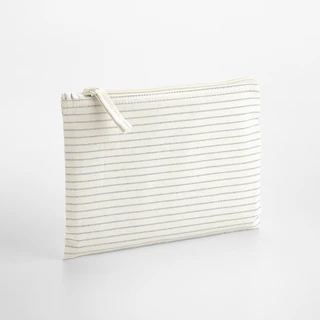 Striped Organic Cotton Accessory Pouch