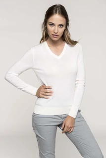 Ladies’ V-neck merino jumper K986