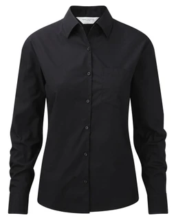 Ladies’ Long Sleeve Classic Pure Cotton Poplin Shirt