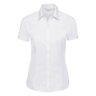 Ladies’ Short Sleeve Tailored Herringbone Shirt
